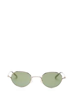Alexander McQueen Eyewear oval-frame sunglasses - Gold