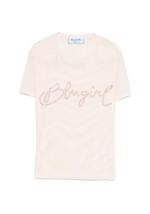 Blugirl crystal-embellishment T-shirt - Pink