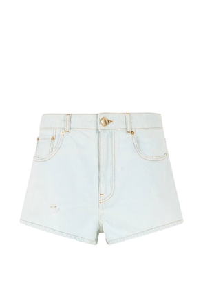 Roberto Cavalli distressed-details denim shorts - Blue