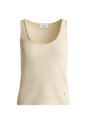 St. John silk knit tank top - Neutrals