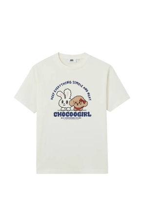 CHOCOOLATE print T-shirt - Neutrals