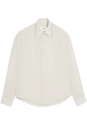 AMI Paris Ami de Coeur-embroidered shirt - White