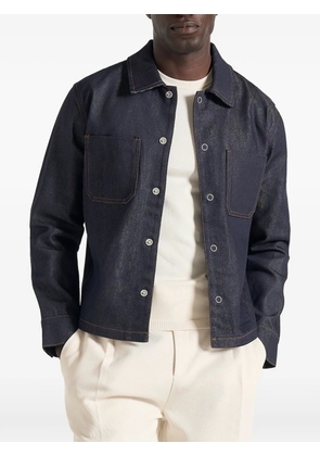 Manière De Voir Asher button double-pocket shirt - Blue