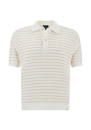 Paul & Shark striped cotton polo shirt - White