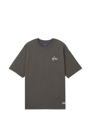 aftermaths patterned short-sleeved T-shirt - Grey