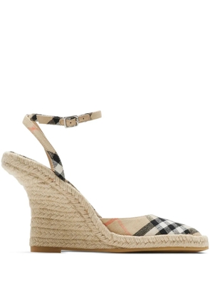 Burberry Mews Check espadrilles - Neutrals