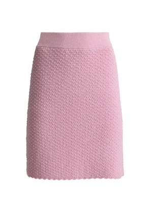 St. John crepe knit A-line skirt - Pink