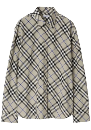 Burberry checked cotton shirt - Neutrals