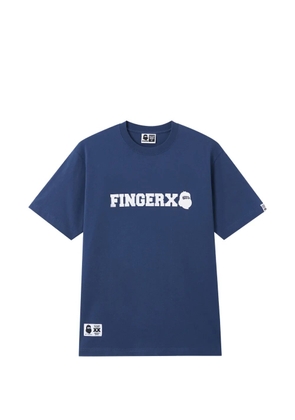 FINGERCROXX logo T-shirt - Blue