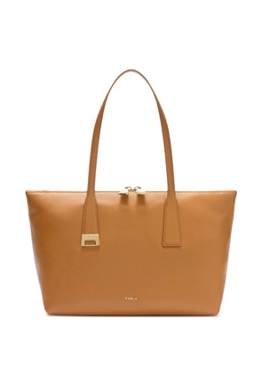 Furla Olivia calf leather tote bag - Brown