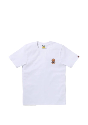 A BATHING APE® embroidery-detail T-shirt - White