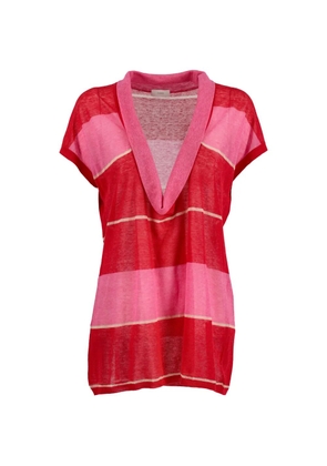 Malo striped T-shirt - Red