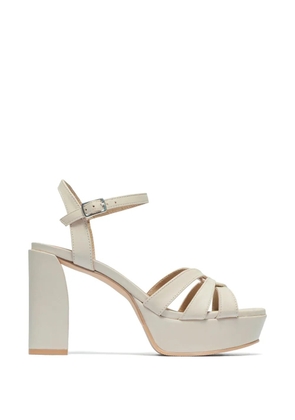 Bernardo Vittoria woven platform sandals - Neutrals