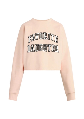 Favorite Daughter cropped sweatshirt - Pink