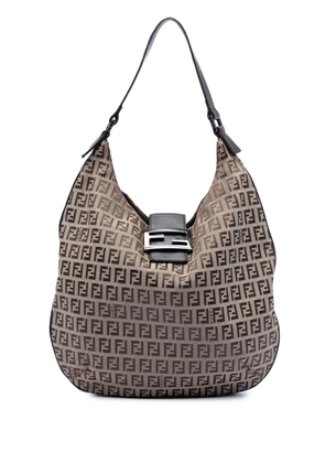 Fendi Pre-Owned 2000-2010 Zucchino Canvas shoulder bag - Brown