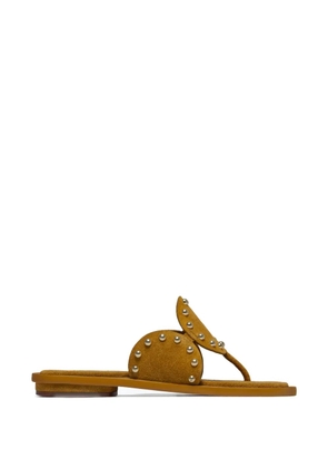 Bernardo Agartha studded thong sandals - Brown