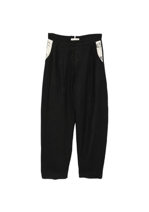 GG IN RED pinstripe trousers - Black