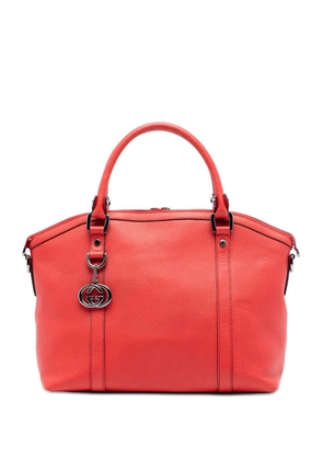 Gucci Pre-Owned 2016-2025 Leather GG Charm Dome satchel - Red
