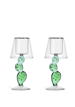 Ichendorf Milano Desert Plants candle holder (set of two) - Green