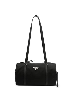 Prada triangle-logo zip shoulder bag - Black