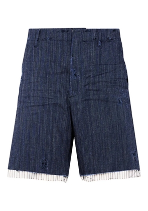 DSQUARED2 logo-detail denim shorts - Blue