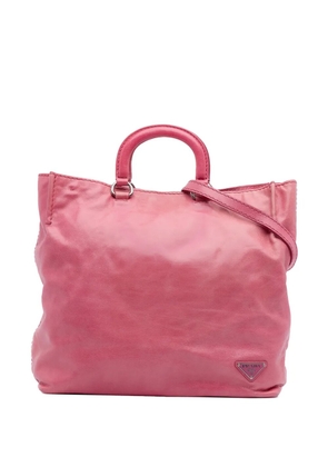 Prada Pre-Owned 2013-2025 Vitello Shine Open Convertible Tote satchel - Pink