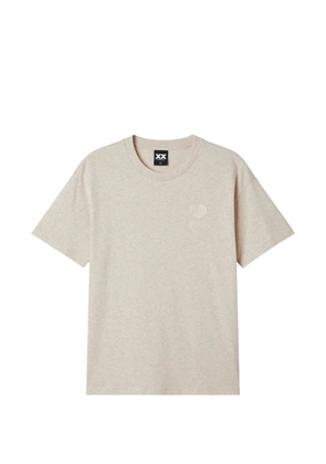 FINGERCROXX heart-logo-patch T-shirt - Neutrals