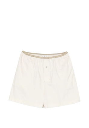 LEMAIRE button-embellishment shorts - Neutrals