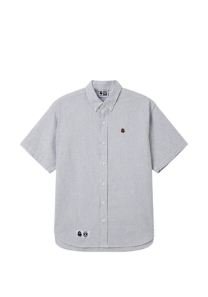 FINGERCROXX striped button shirt - White