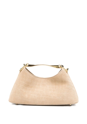 Elleme mini Boomerang croc-effect tote bag - Neutrals