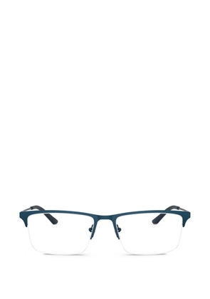Emporio Armani rectangle-frame glasses - Blue