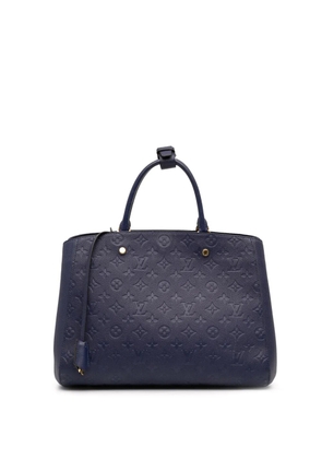 Louis Vuitton Pre-Owned 2015 Monogram Empreinte Montaigne GM satchel - Blue