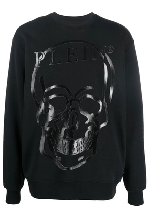 Philipp Plein skull-print crew neck sweatshirt - Black