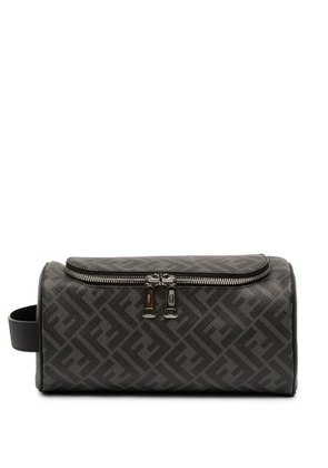 Fendi Pre-Owned 2021-2026 Zucca Coated Canvas FF Travel Essential Case clutch bag - Grey