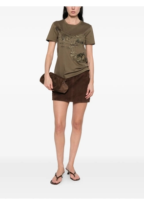 Max Mara embellished T-shirt - Brown