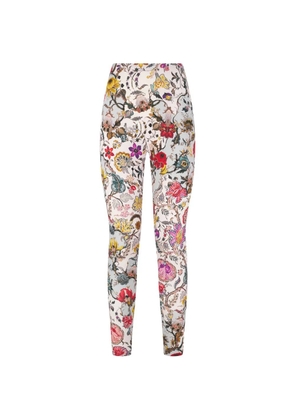 Roberto Cavalli floral-print leggings - Neutrals