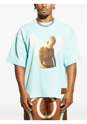 GARCIAS Guardian Angel oversized graphic T-shirt - Blue
