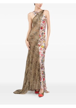 Roberto Cavalli animal-print maxi dress - Brown