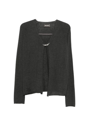 Zadig&Voltaire wings-appliqué cardigan - Grey