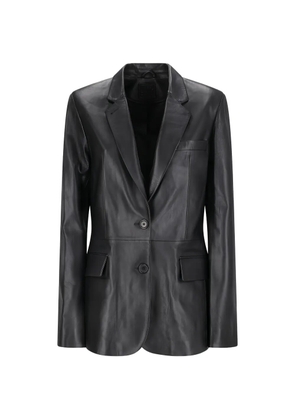 Desa 1972 buttoned leather blazer - Black