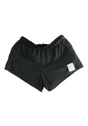 Satisfy Space-O™ 5' perforated elastic-waist shorts - Black