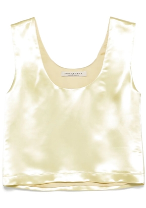 Philosophy Di Lorenzo Serafini satin tank top - Yellow
