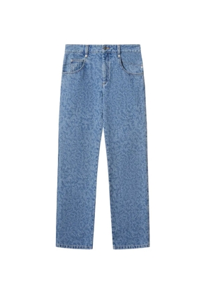 MARANT ÉTOILE Brinsa pattern straight jeans - Blue