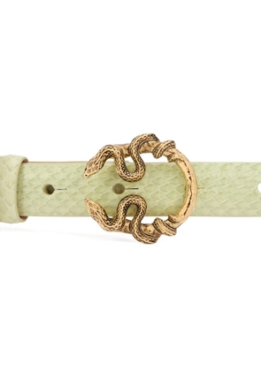 Roberto Cavalli snake-buckle belt - Green