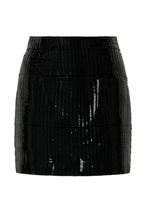 Roberto Cavalli sequin-embellished mini skirt - Black