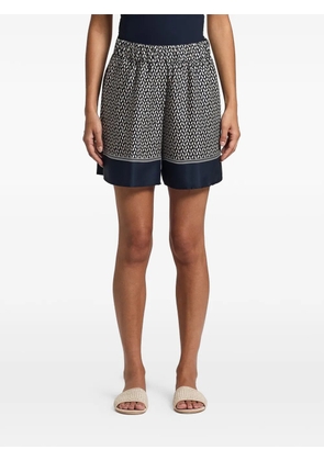 Peserico geometric-print shorts - Blue