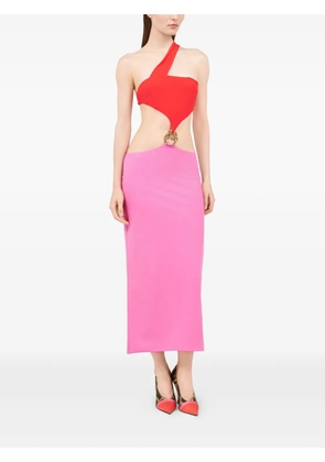 Roberto Cavalli one-shoulder-design midi dress - Pink