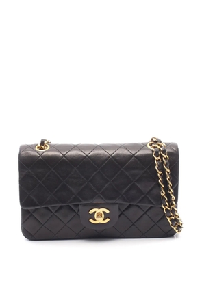 CHANEL Pre-Owned 1991-1994 Small Classic Lambskin Double Flap shoulder bag - Black