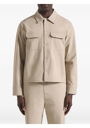 Manière De Voir Milo front-pocket shirt - Neutrals