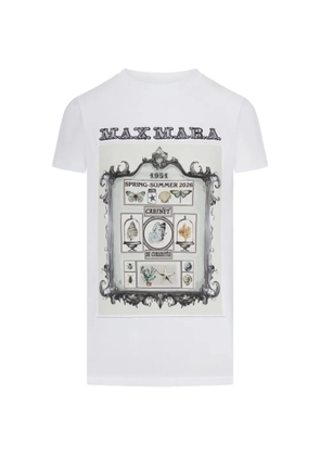 Max Mara graphic-print T-shirt - White